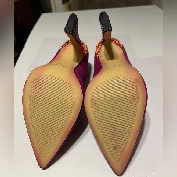 Woman's Nine West | Elegant Tunips Fuchsia Heels/Pumps Size 9M - Picture 13 of 14